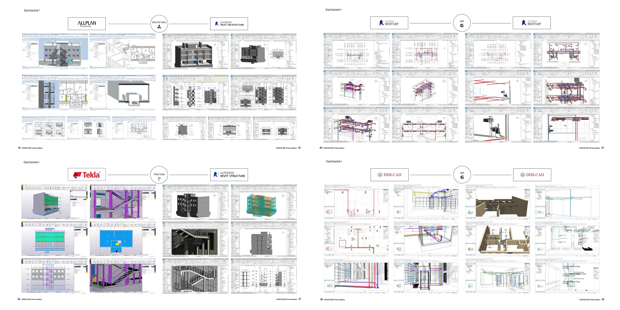 Architecture, structure and MEP authoring screenshots