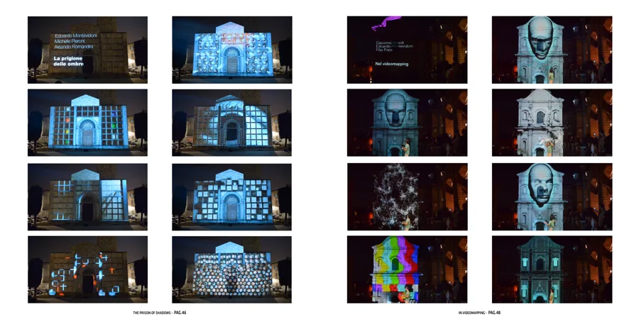 Facade projections in Ascoli Piceno and Amandola